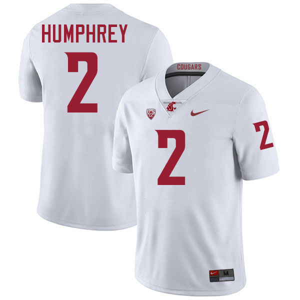 Colby Humphrey WSU Cougars Jersey.Washington State Cougars #2 Colby Humphrey Jersey Youth-White